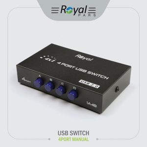 دیتا USB SWITCH مدل 4PORT MANUAL