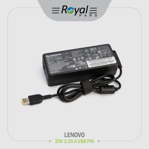 آداپتور لپ تاپ LENOVO 20V3.25 A USB PIN