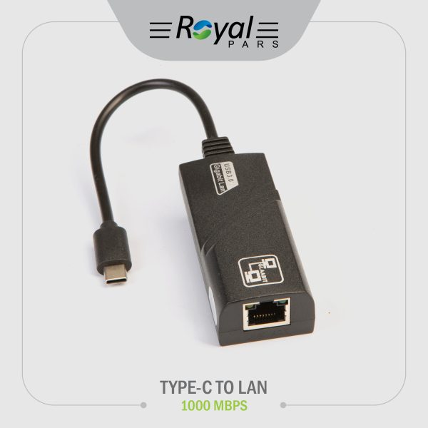 مبدل TYPE-C TO LAN (1000 MBPS)